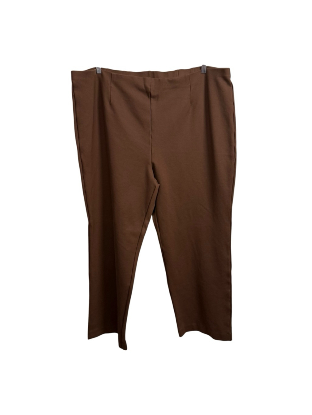 Coldwater Creek Brown Pull On Straight Leg Pants Womens 3X NWOT